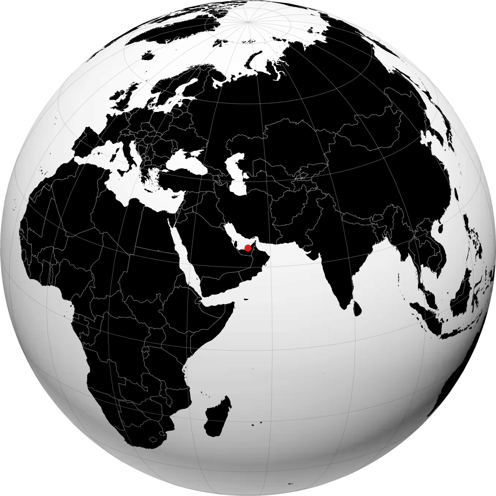 Abu Zabi na globusie