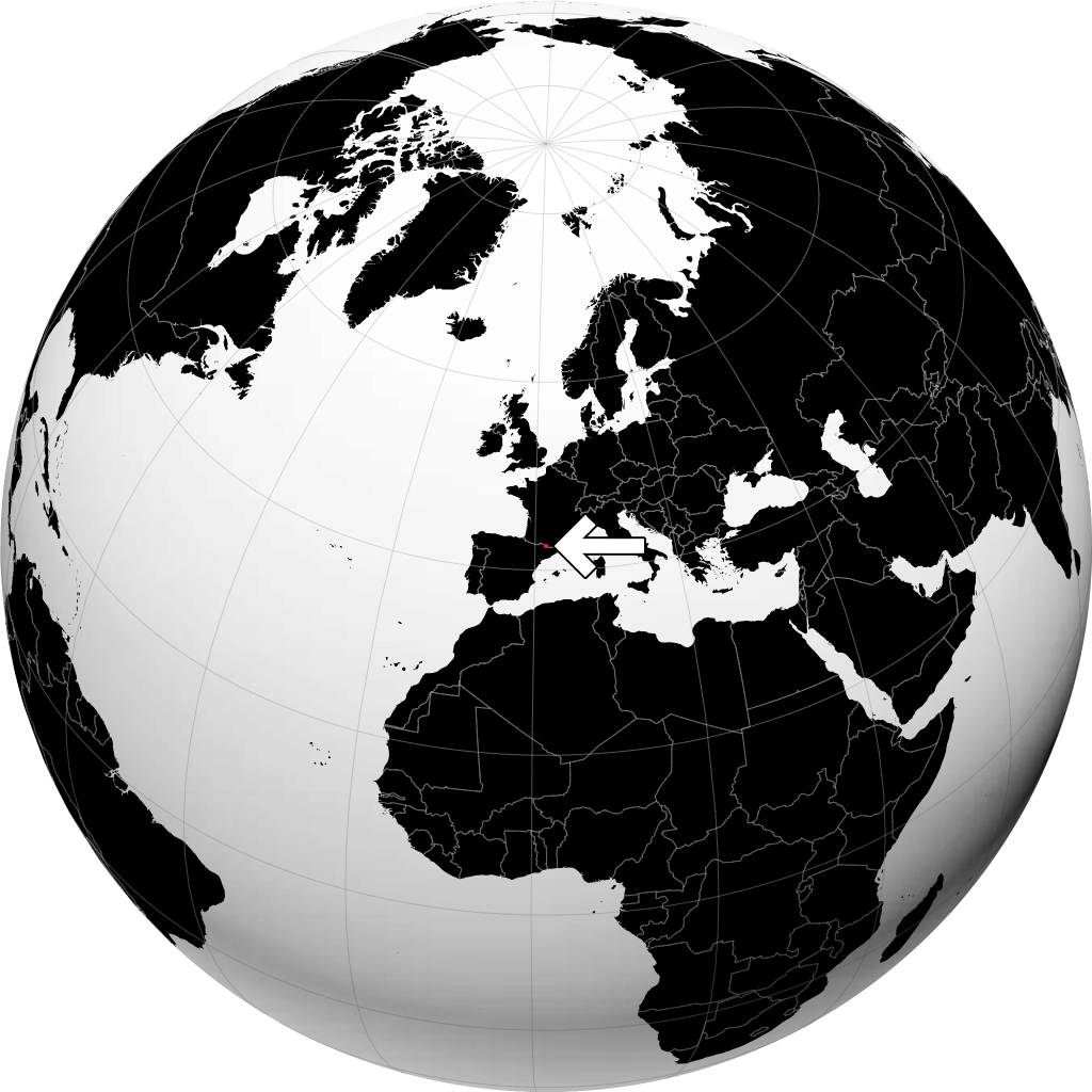Andora na globusie