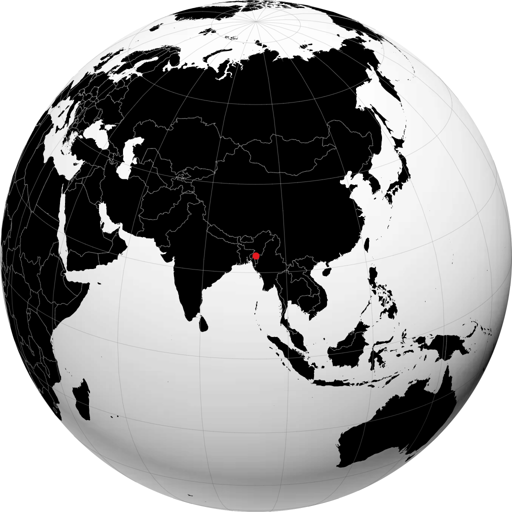 Aizawl na globusie