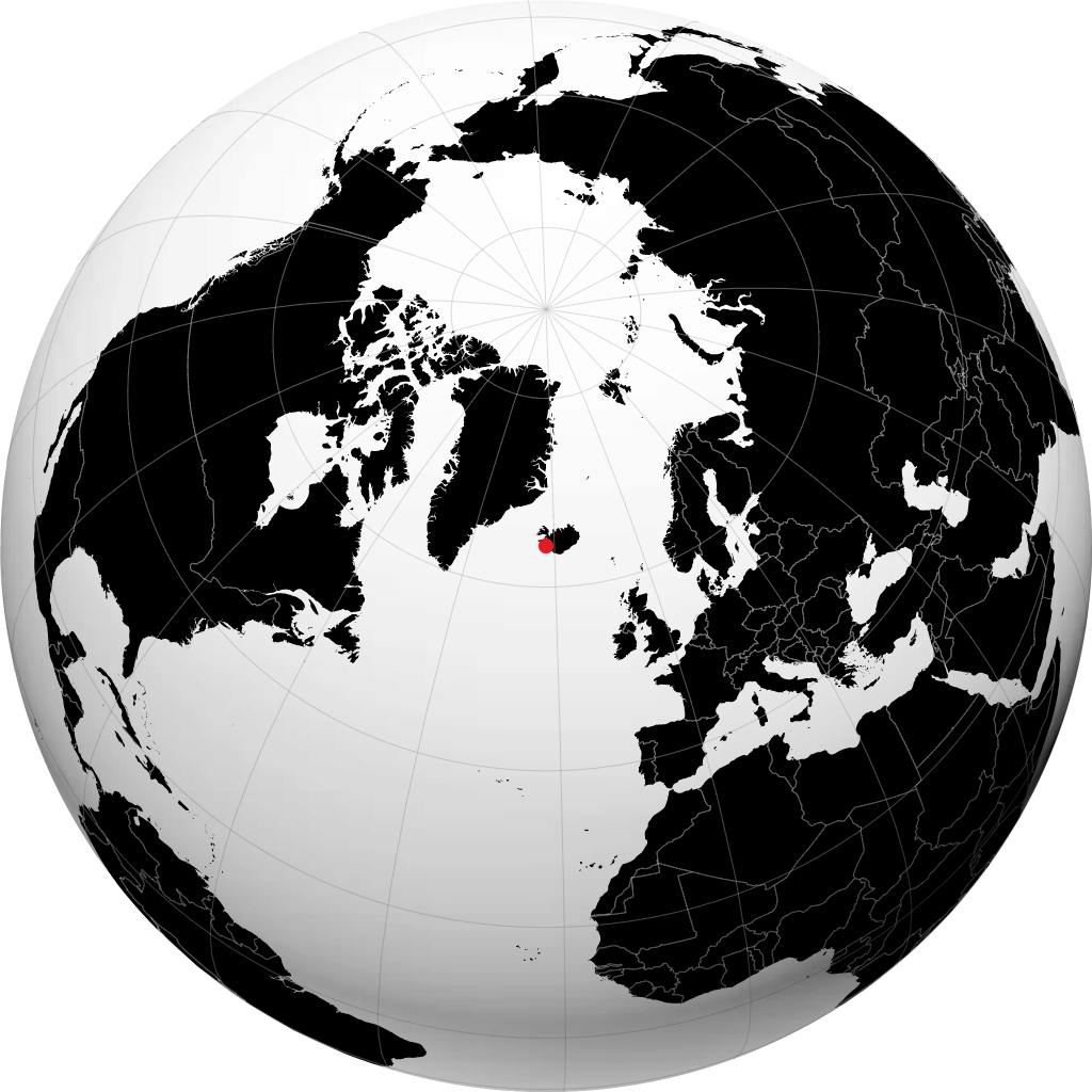 Akranes na globusie