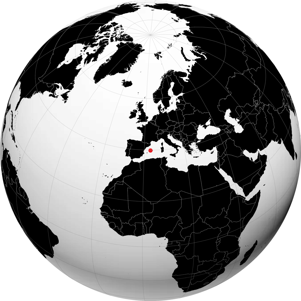 Alcúdia na globusie