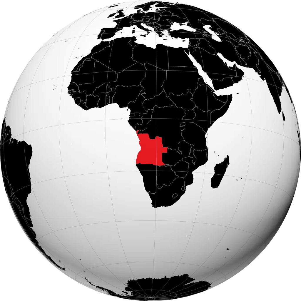 Angola na globusie