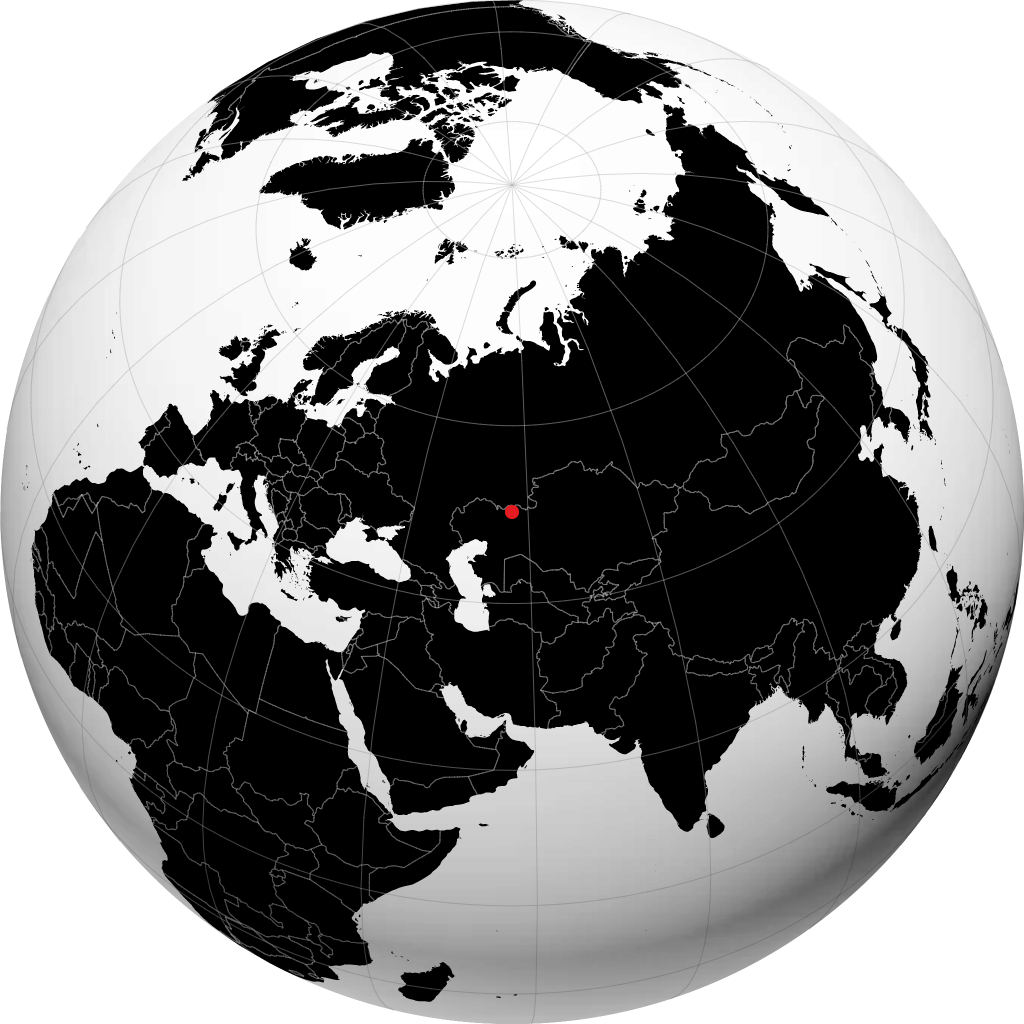 Aktobe na globusie