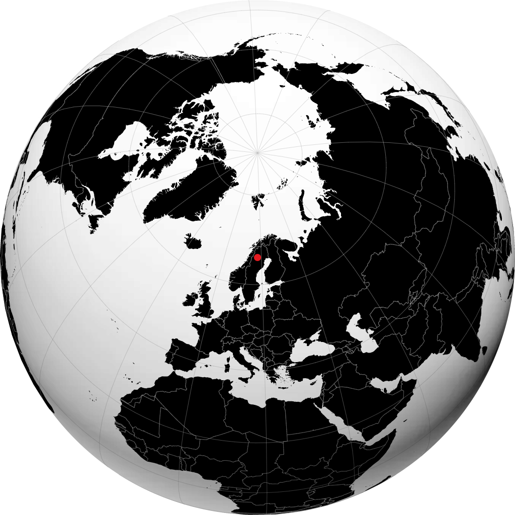 Arjeplog na globusie
