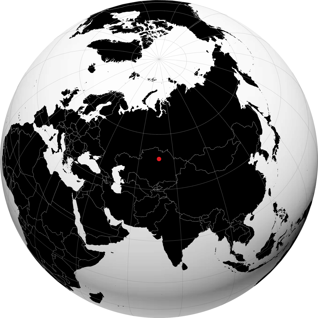 Astana na globusie