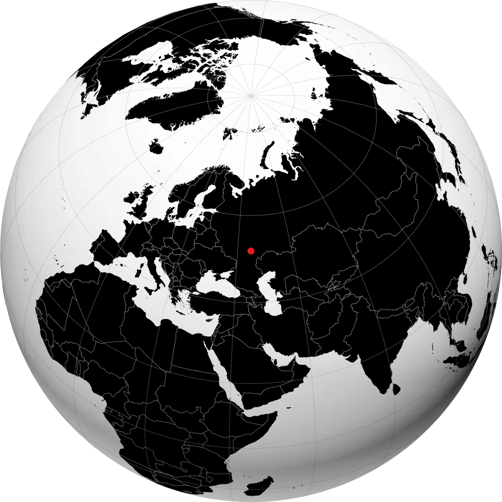 Atkarsk na globusie