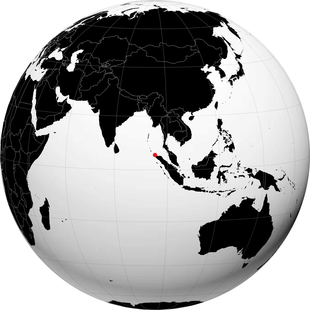 Banda Aceh na globusie