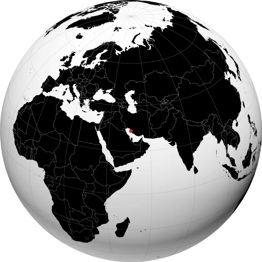 Bandar Bushehr na globusie