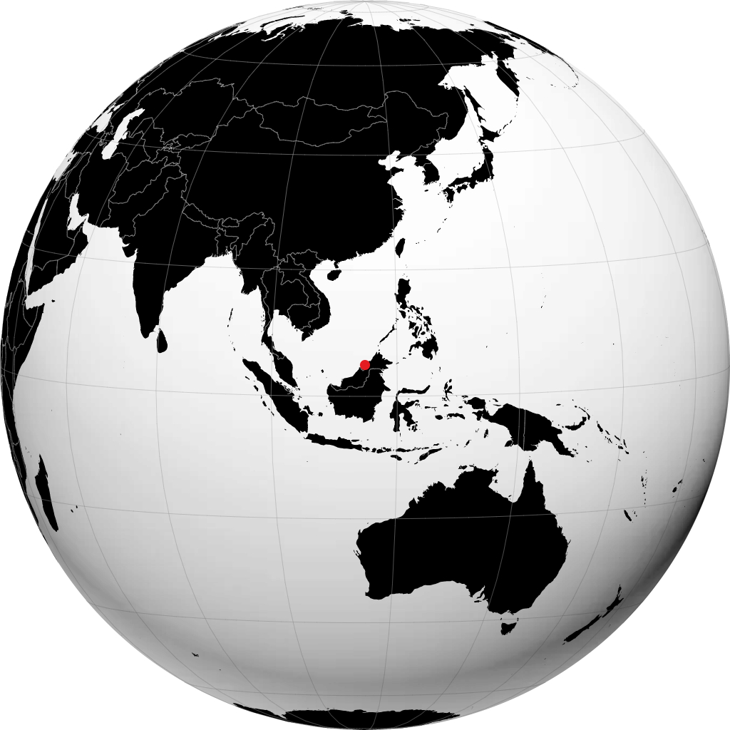 Bandar Seri Begawan na globusie