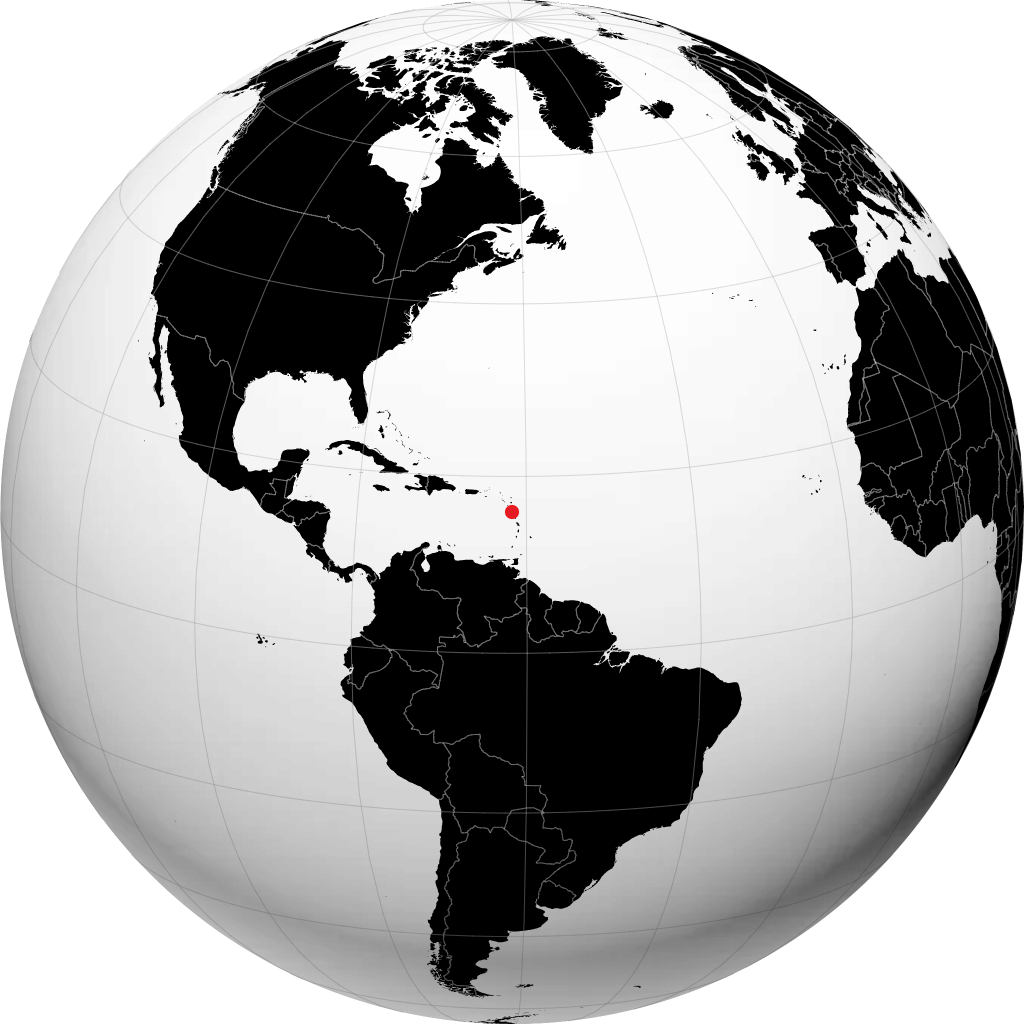 Basse-Terre na globusie