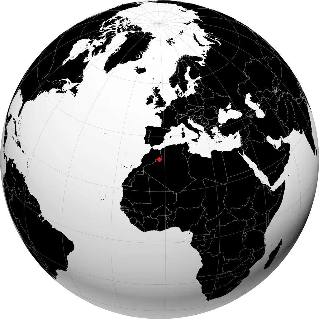 Béchar na globusie