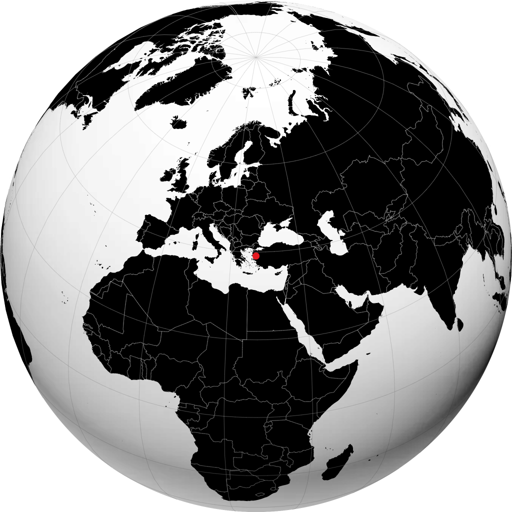 Bergama na globusie
