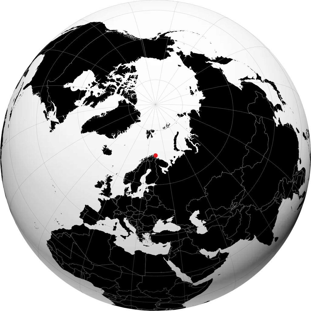 Berlevåg na globusie