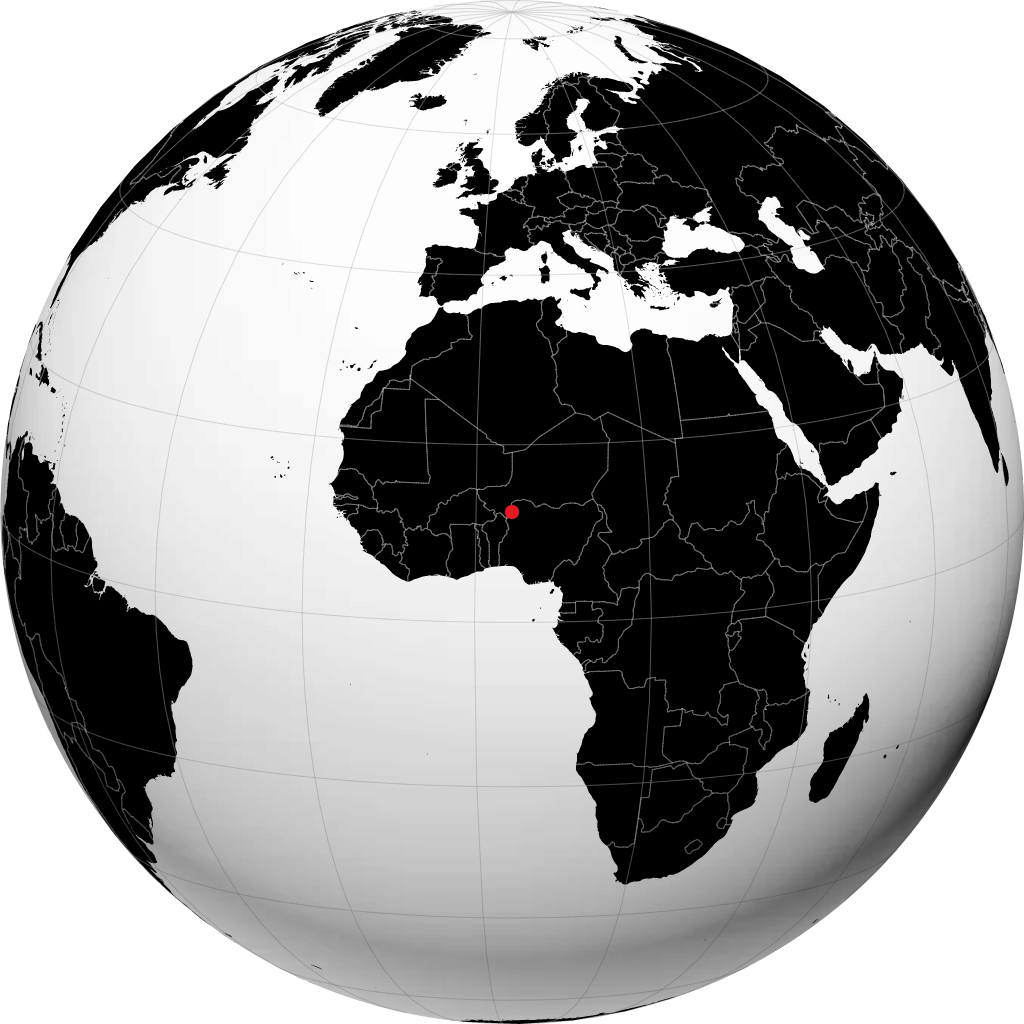 Birnin Kebbi na globusie