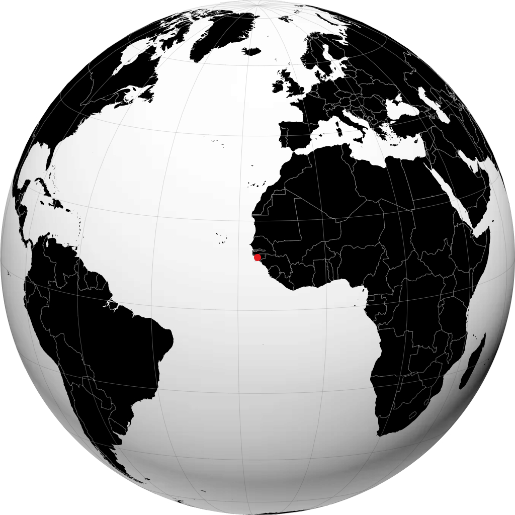 Bissau na globusie