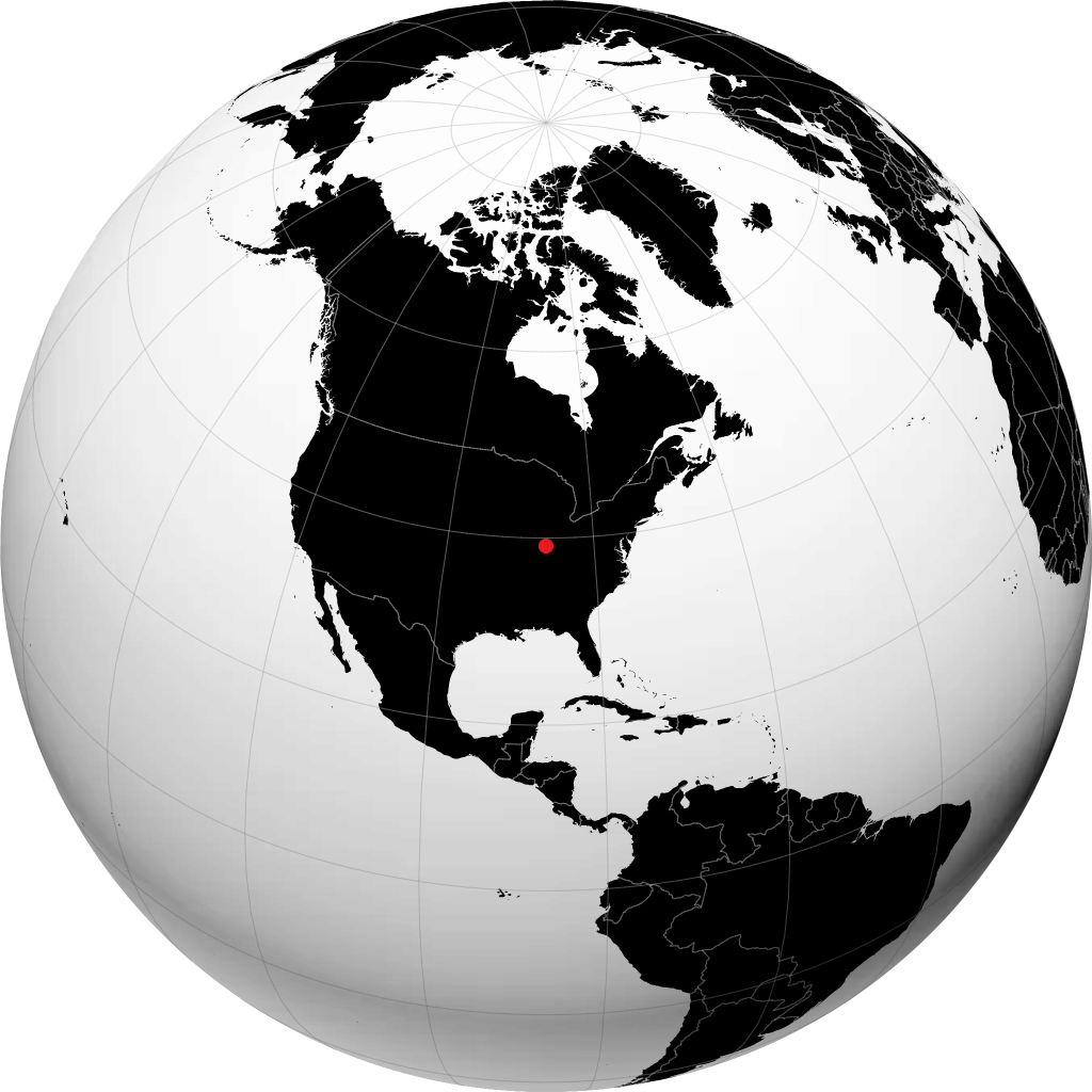 Bloomington na globusie