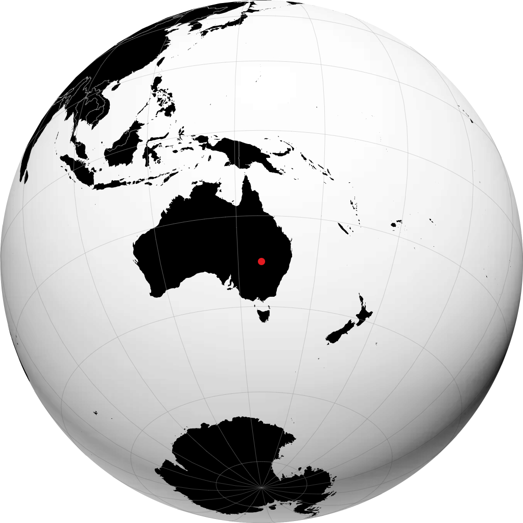 Bourke na globusie