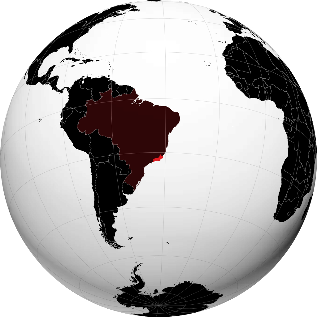 Stan Rio de Janeiro na globusie