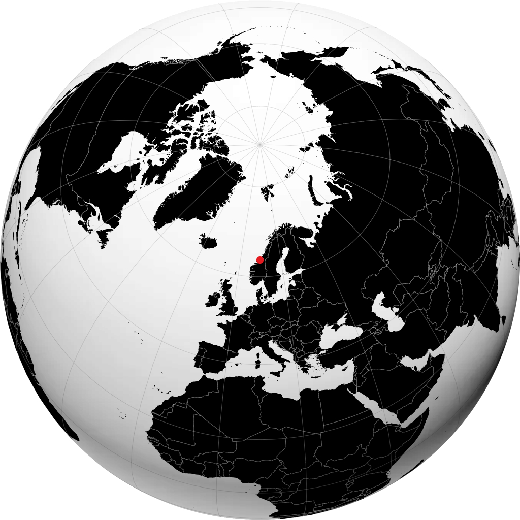 Brekstad na globusie