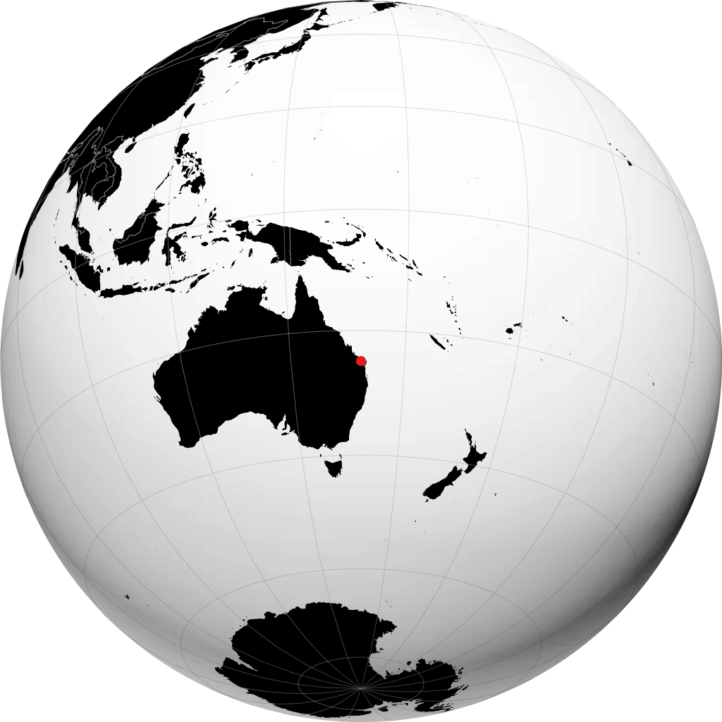 Bundaberg na globusie