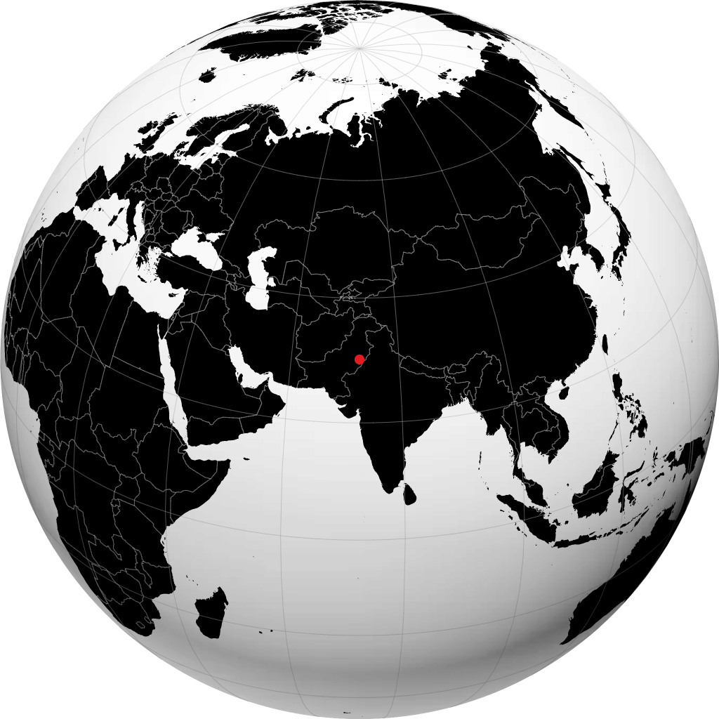 Burewala na globusie