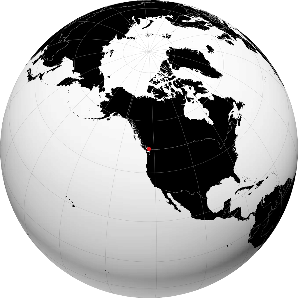 Burnaby na globusie