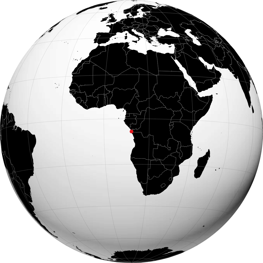 Kabinda na globusie