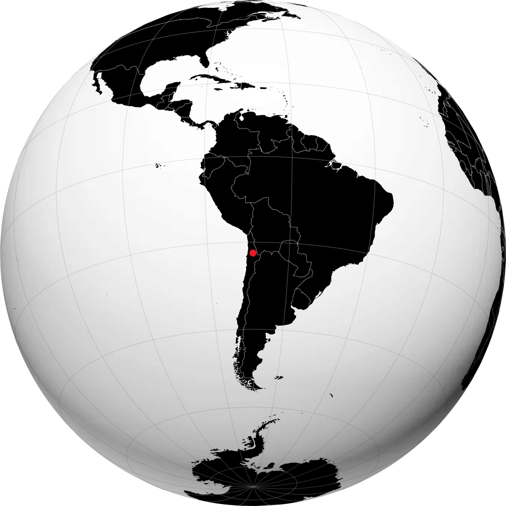 Calama na globusie