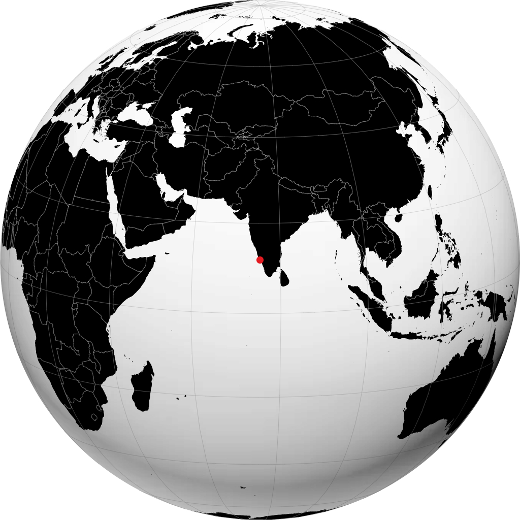 Kannur na globusie