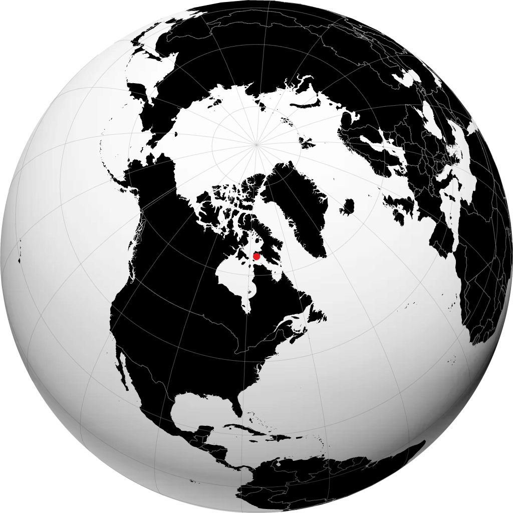 Cape Dorset na globusie