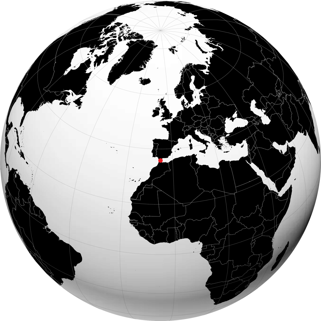Ceuta na globusie