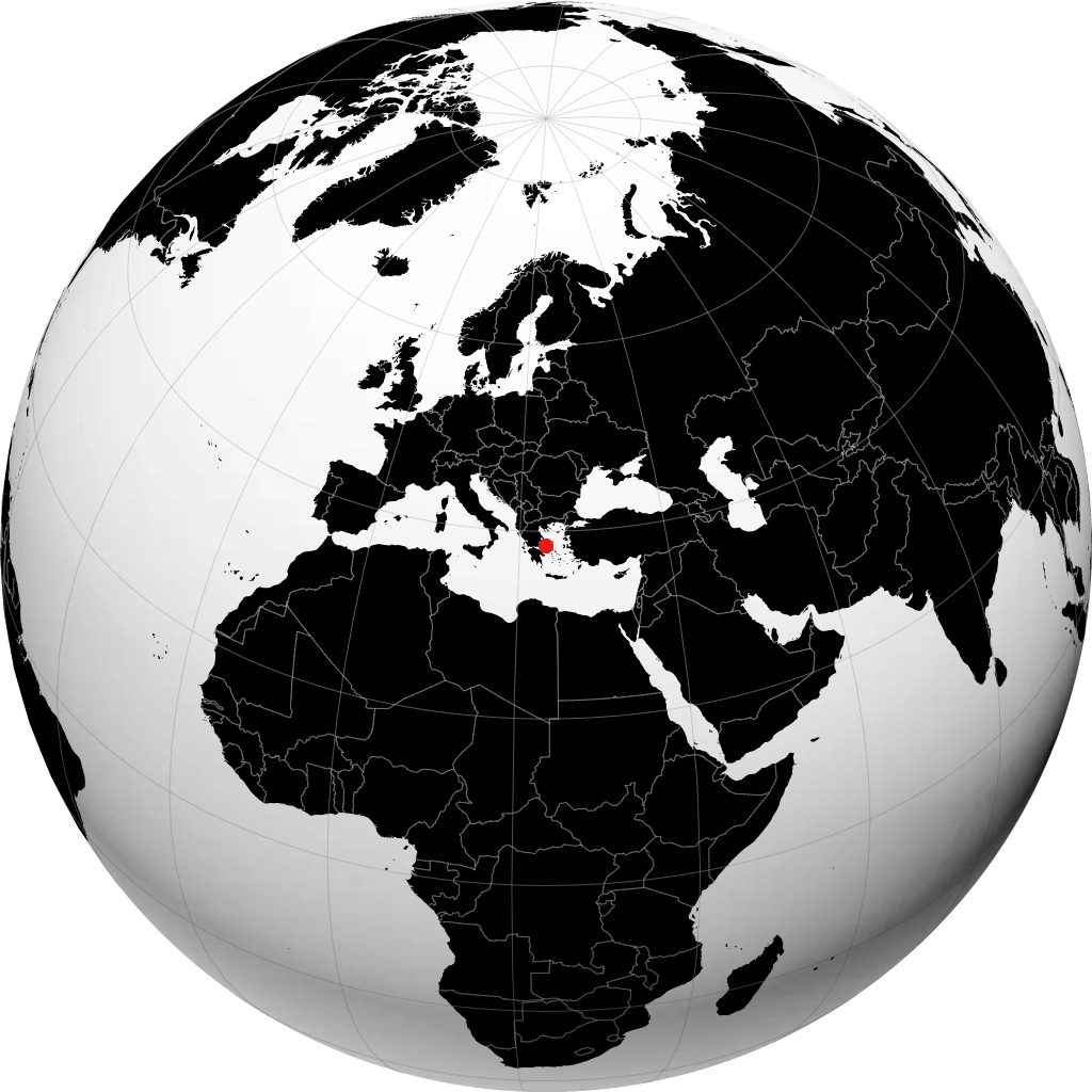 Chalkida na globusie