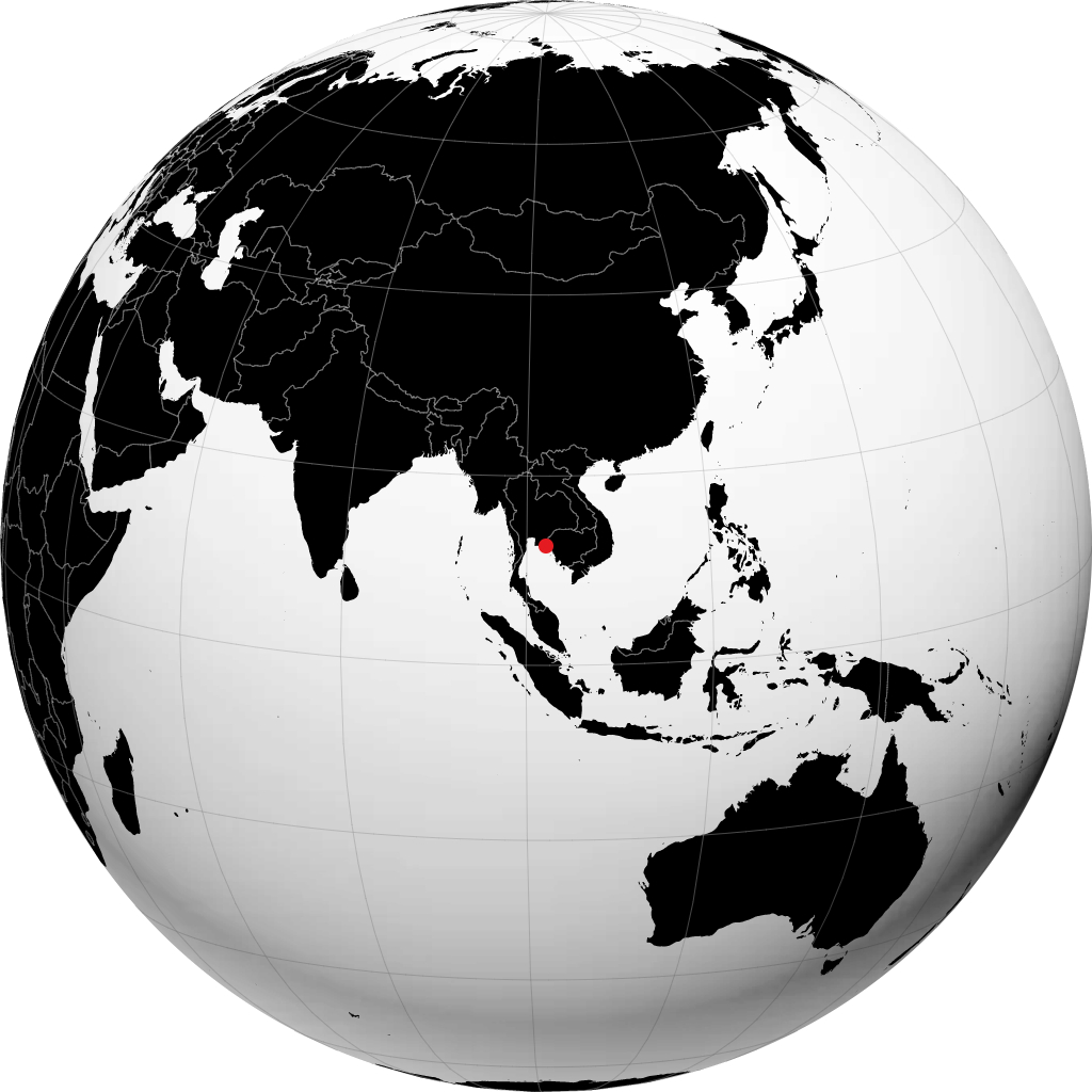 Chanthaburi na globusie