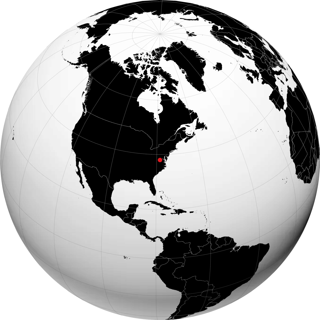 Charlottesville na globusie