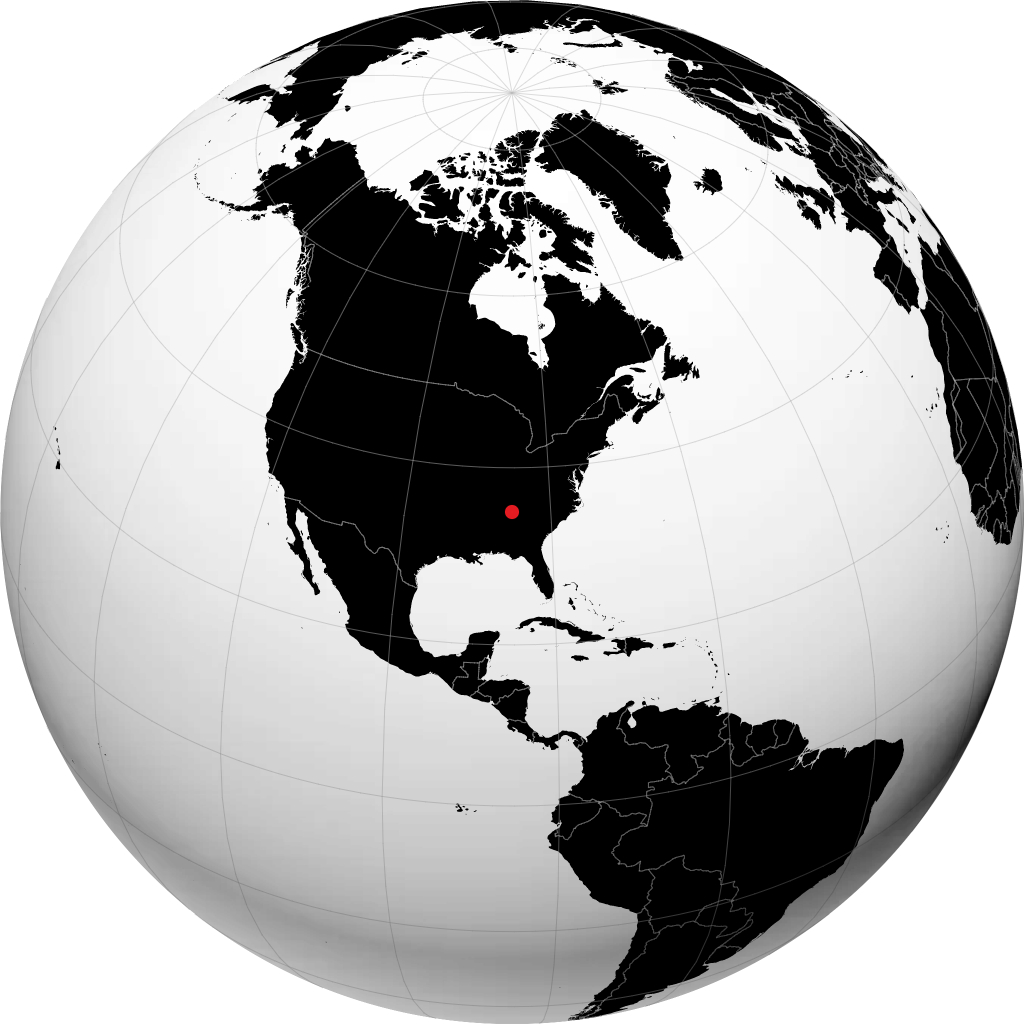 Chattanooga na globusie