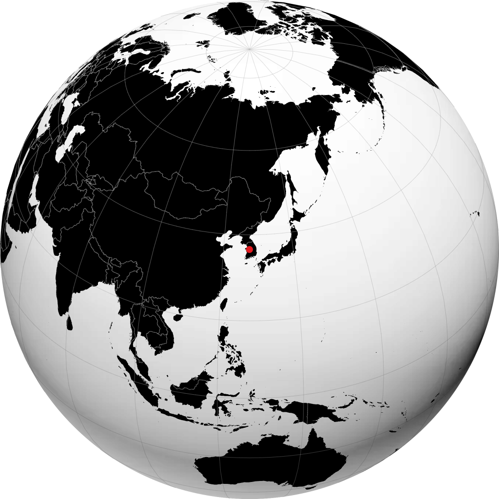 Cheongju na globusie