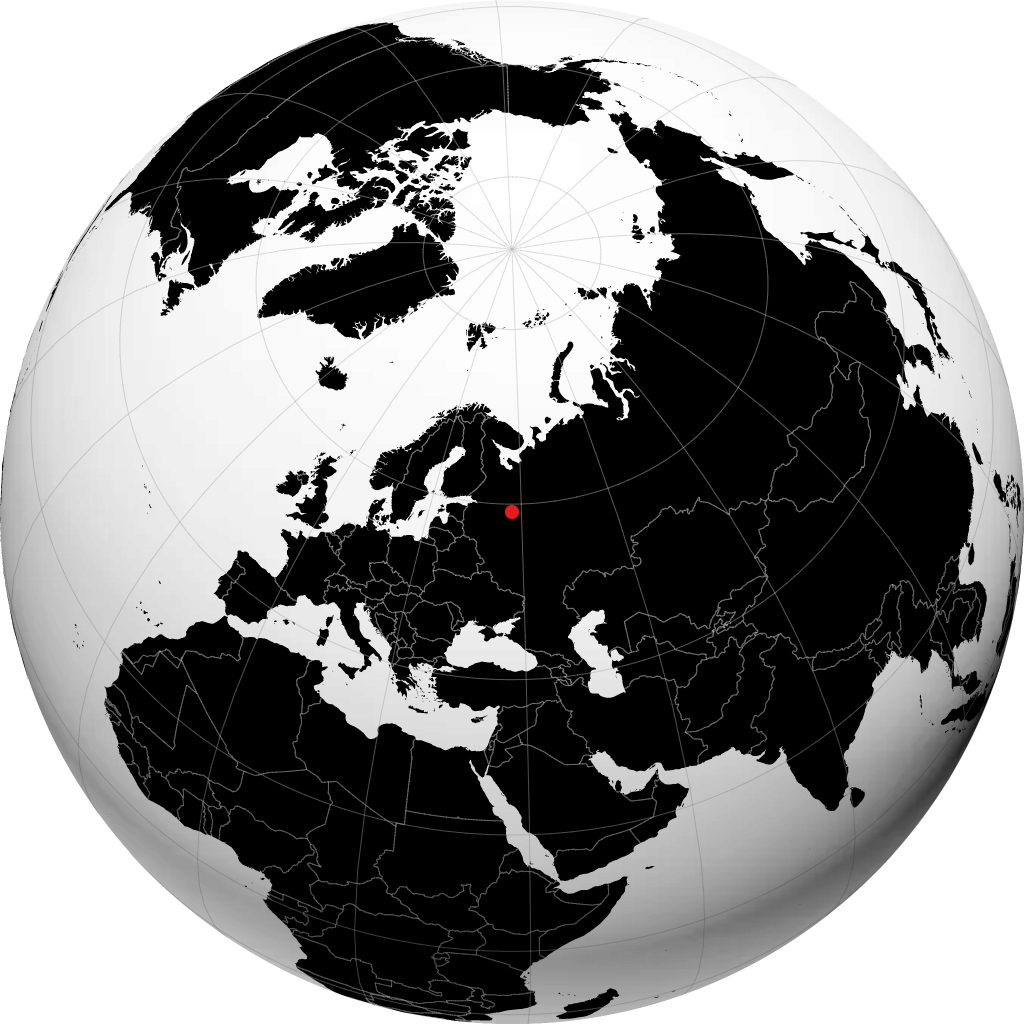 Czerepowiec na globusie