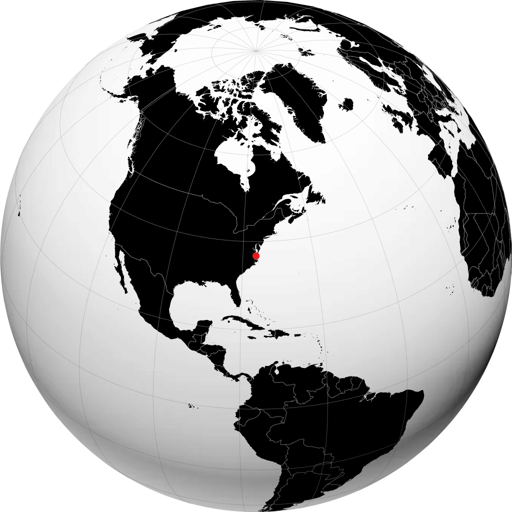 Chesapeake na globusie