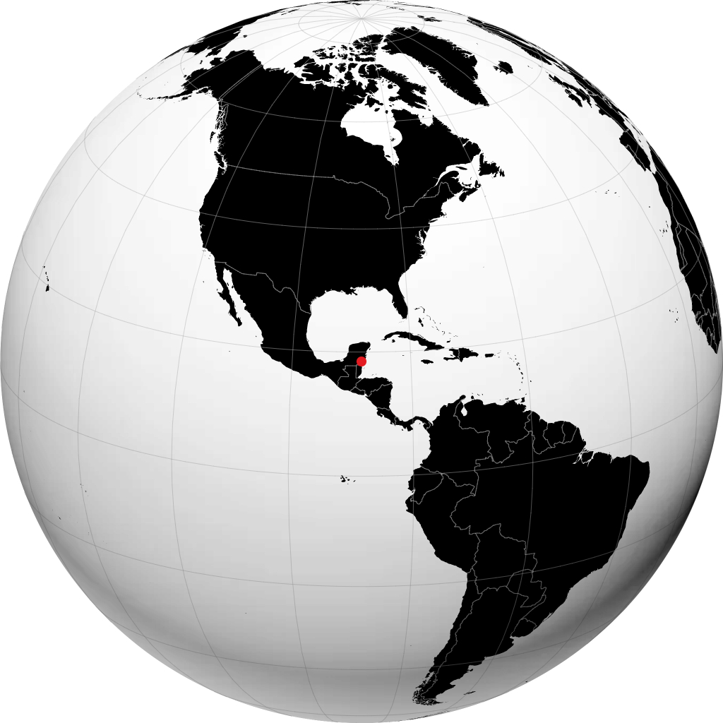 Chetumal na globusie
