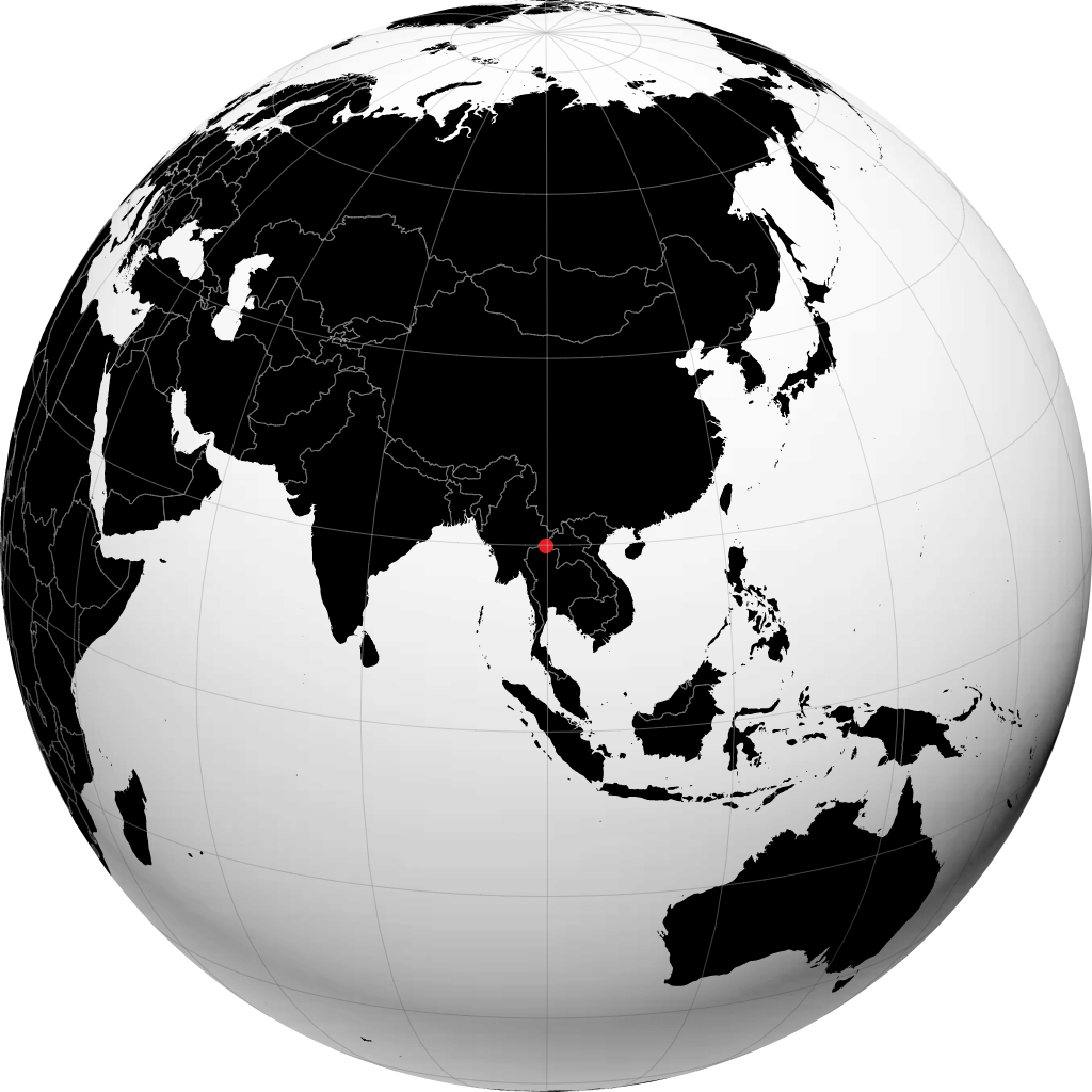 Chiang Rai na globusie