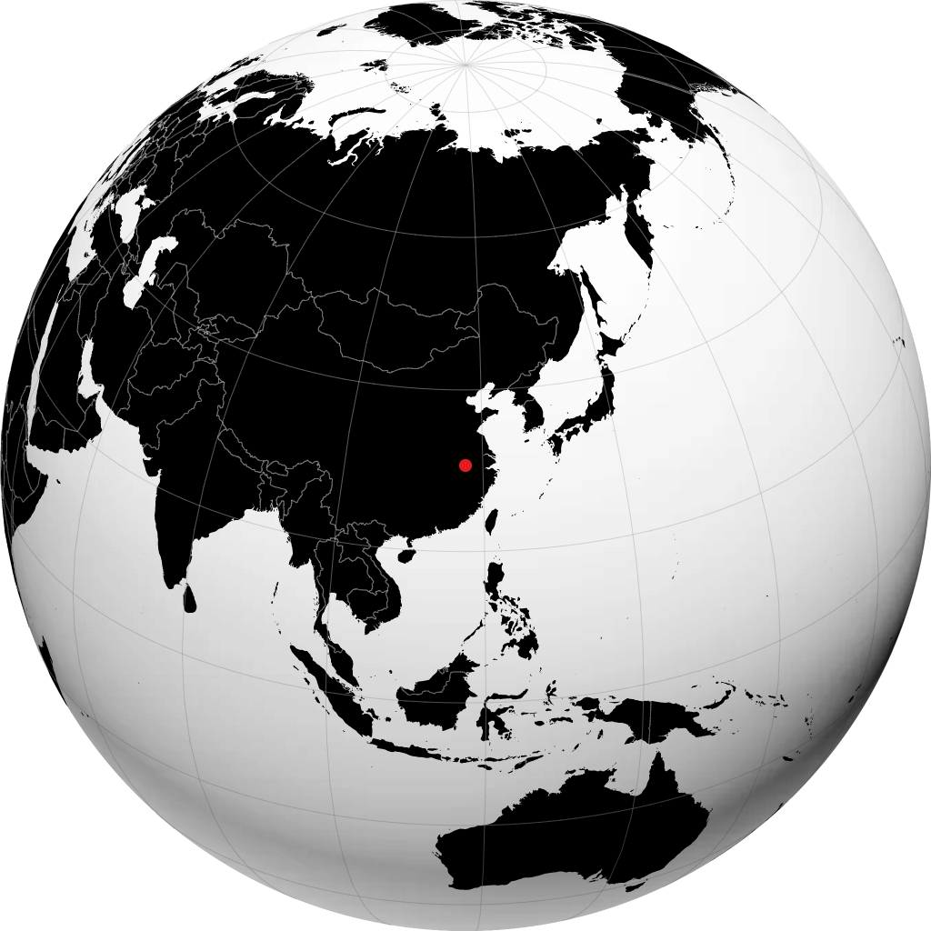 Chizhou na globusie