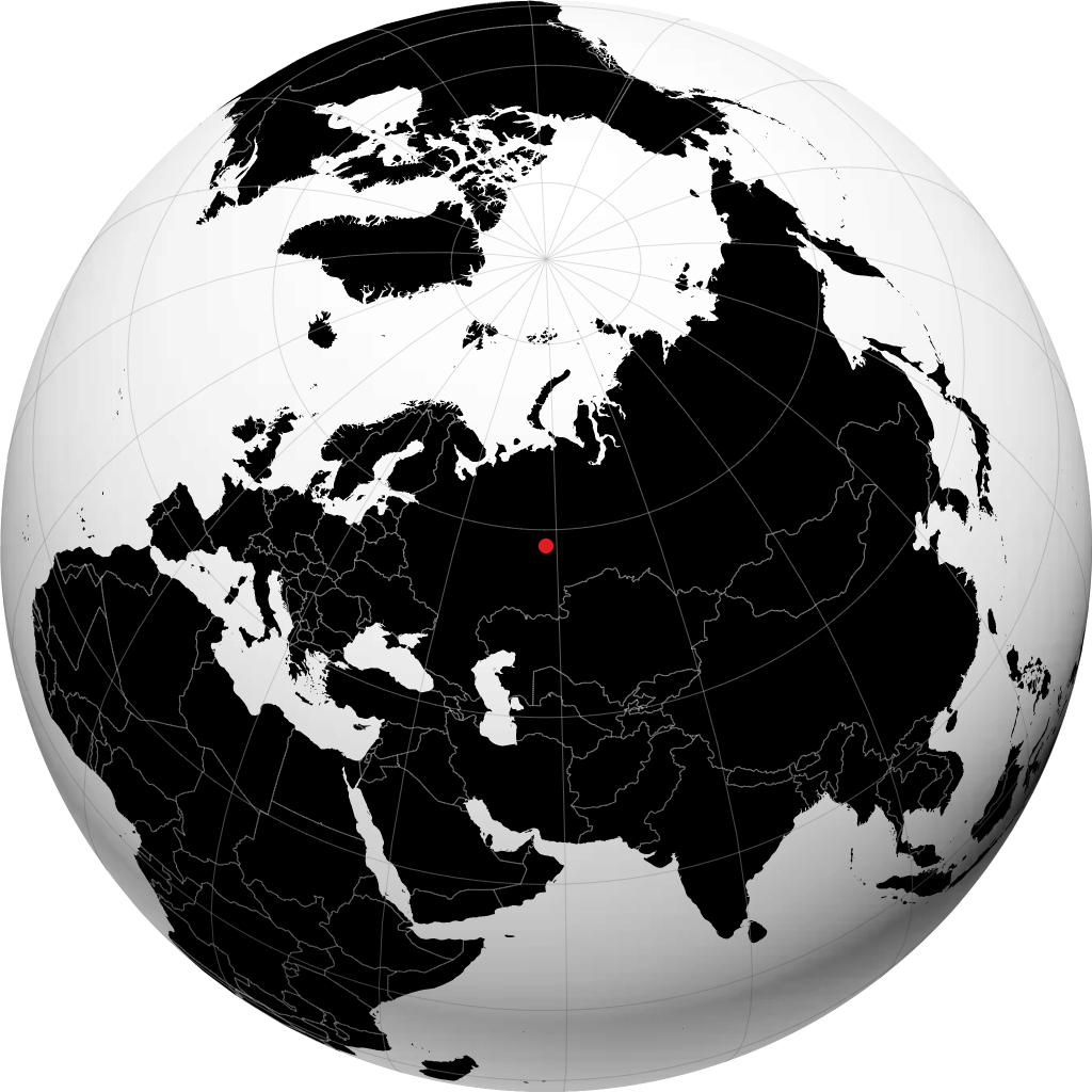 Czusowoj na globusie