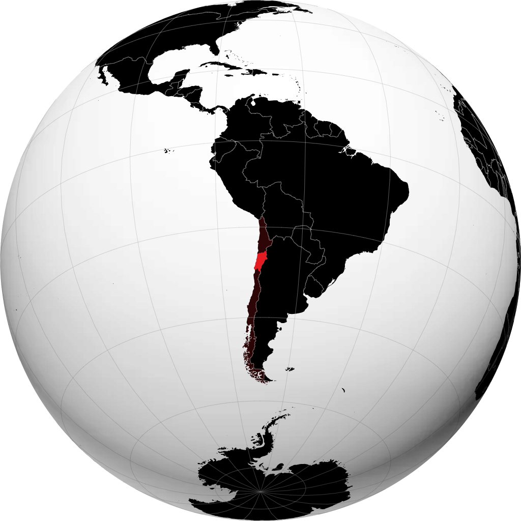 Atacama na globusie