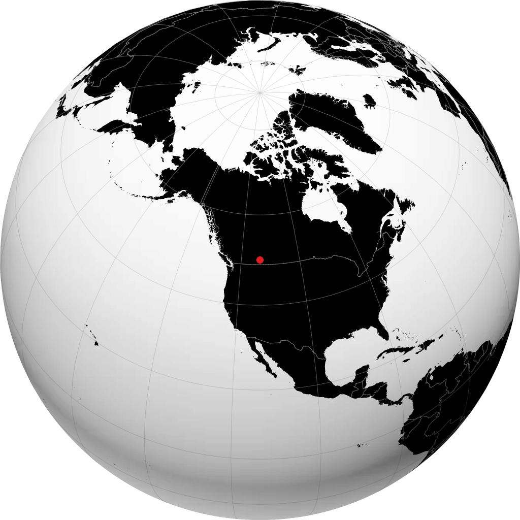Claresholm na globusie