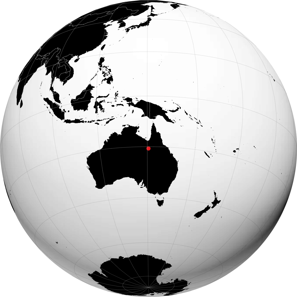 Cloncurry na globusie