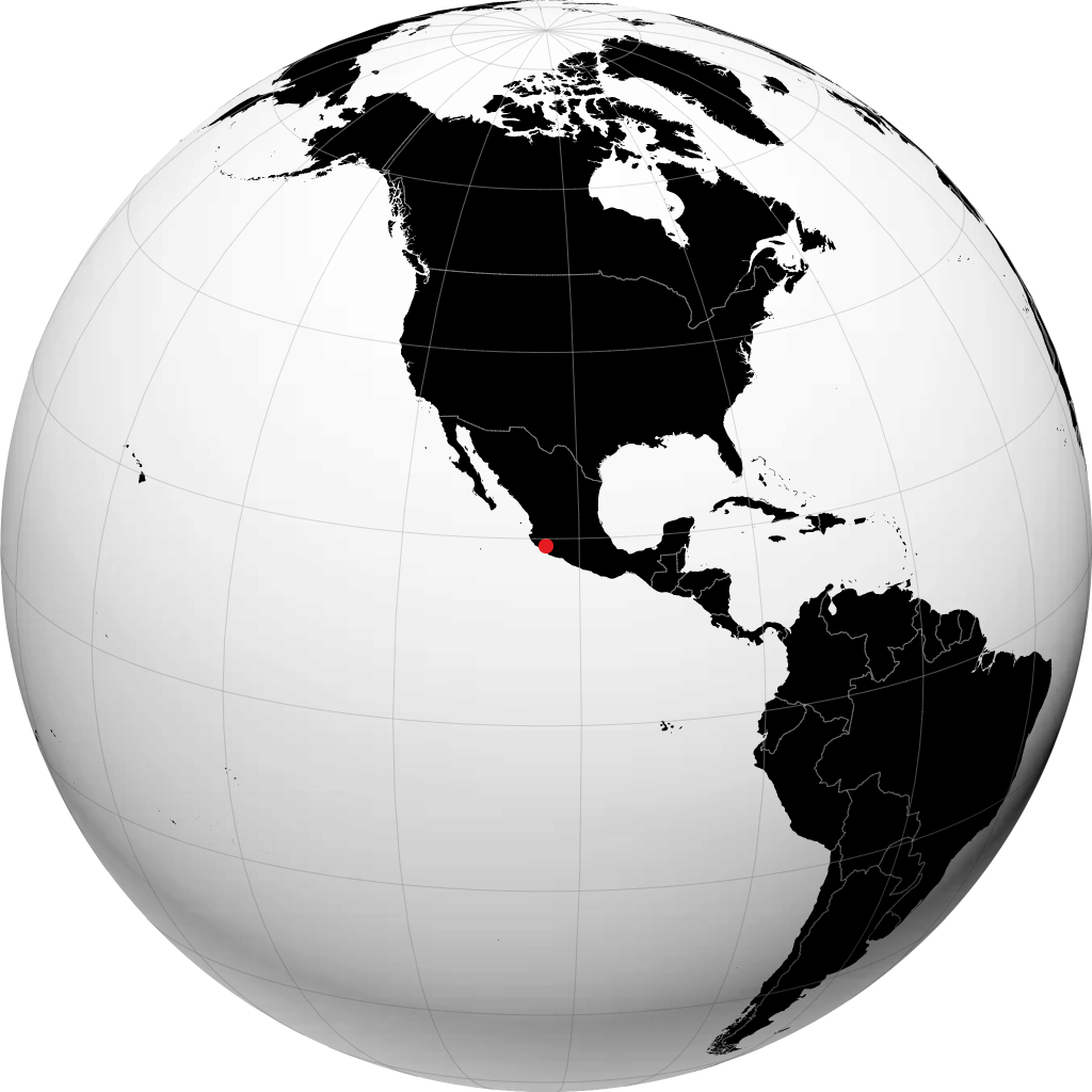 Colima na globusie