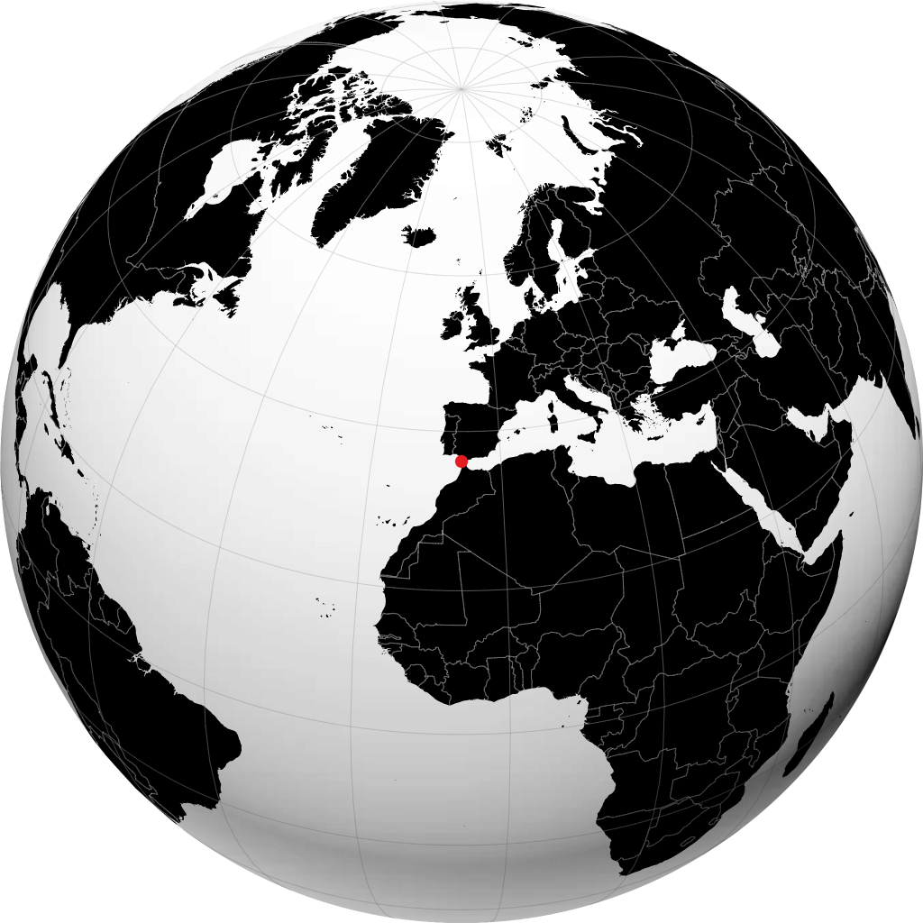 Conil de la Frontera na globusie