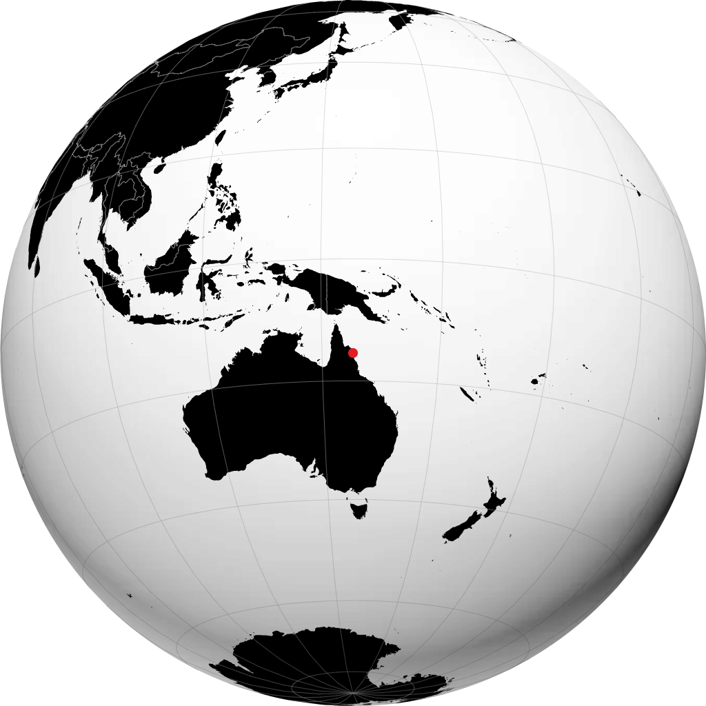 Cooktown na globusie