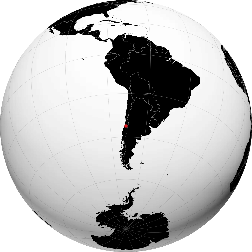Curicó na globusie