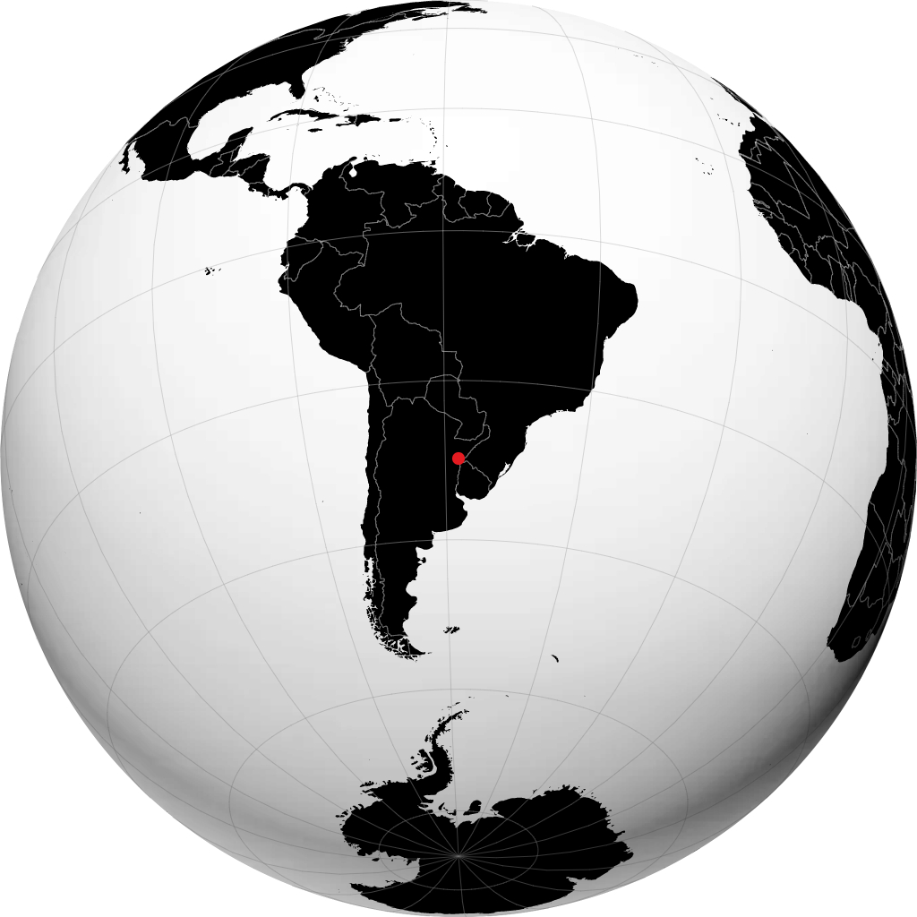 Curuzú Cuatiá na globusie